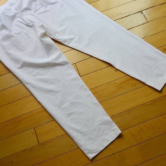 Eileen Fisher White Casual Cropped Pants Size L - Picture 8 of 8